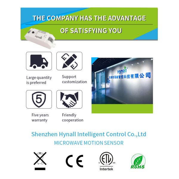 Small Size Microwave Motion Sensor Switch Step Dimmer Remote Control Setting