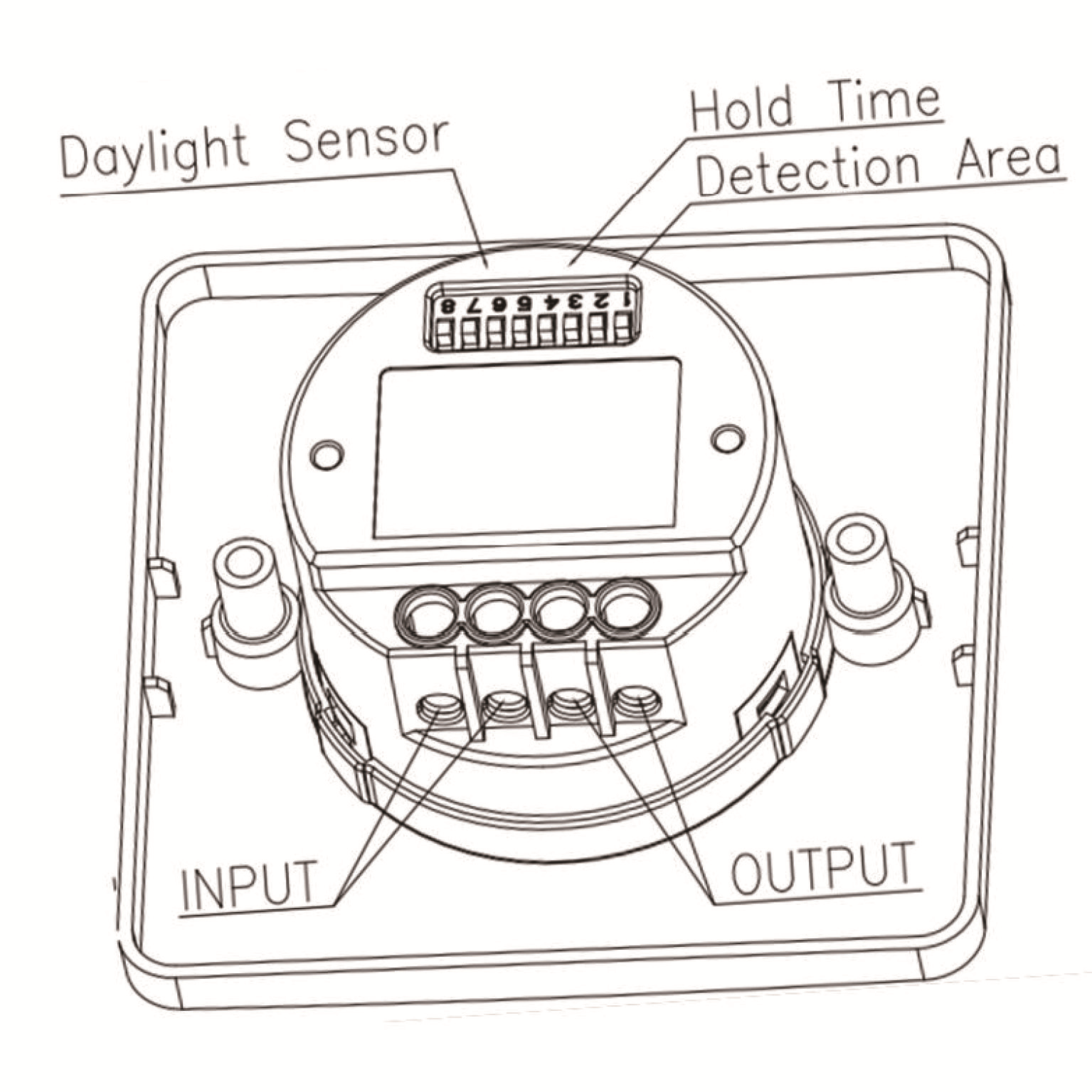 LED Panel & Down Light Microwave Motion Sensor MSA002 On / Off Function