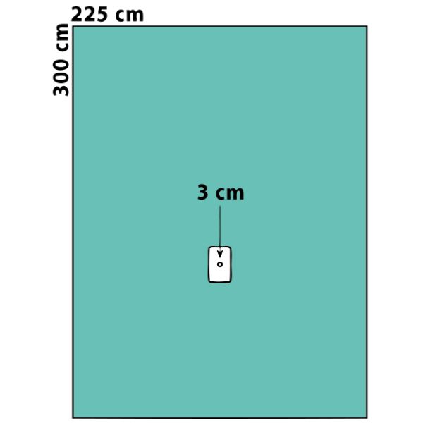 PP SMS material Upper Extremity Disposable Surgical Drapes With Tube Holders
