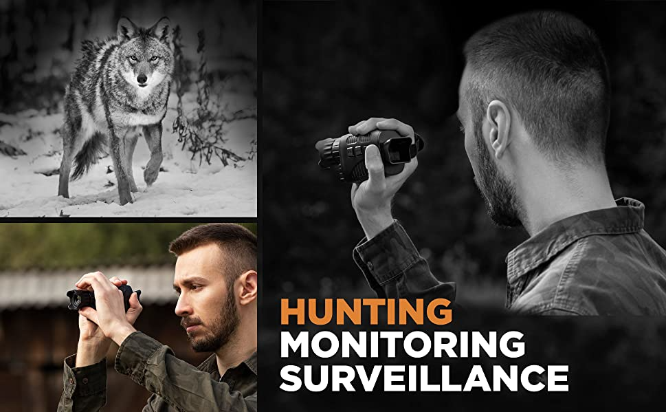 5-8x 40mm Digital Night Vision Monocular For 100% Darkness IR High Tech Spy Gear