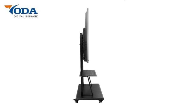 Cheap Multi Point Operation LCD Interactive Touch Screen Moving Stand Display 98 Inch for sale