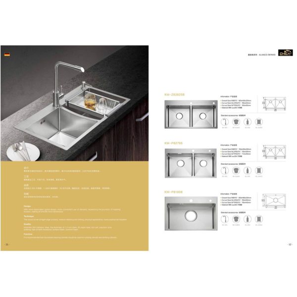 Handmade Double Bowl Stainless Steel kitchen Sinks Undermount Kitchen Sinks