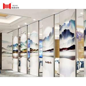 Customized Modular Movable Partition Wall Pattern Surface 1230mm Width