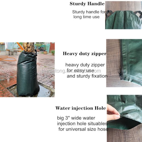 Plant Irrigation Water Bag Slow Release Tree Watering Bag Durable PE with UV Protection