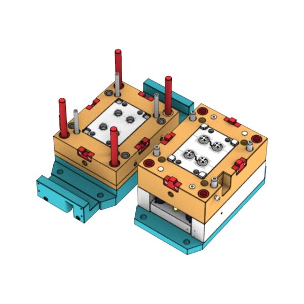 OEM / ODM : Double Injection Molding & Transparent Smart Doorbell Button (1*4) No.23675 & 23676