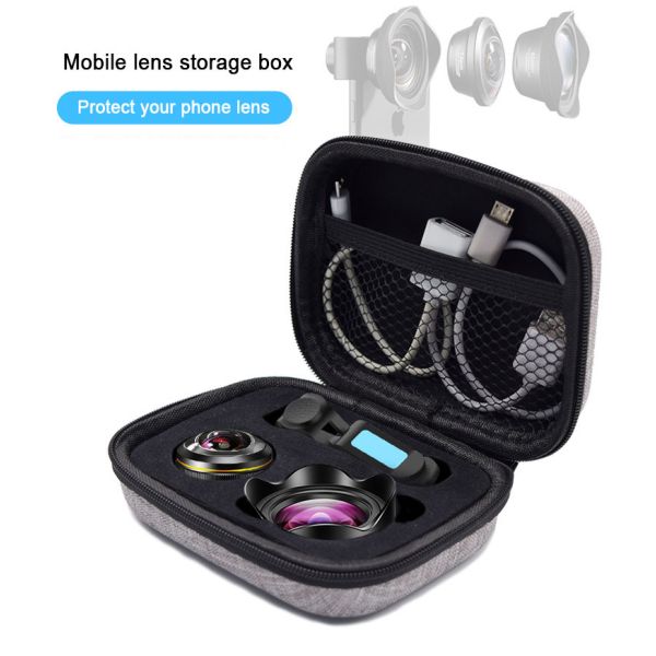 PU Leather EVA Tool Case Die - Cut Foam For Mobile Lens Small Item Storage