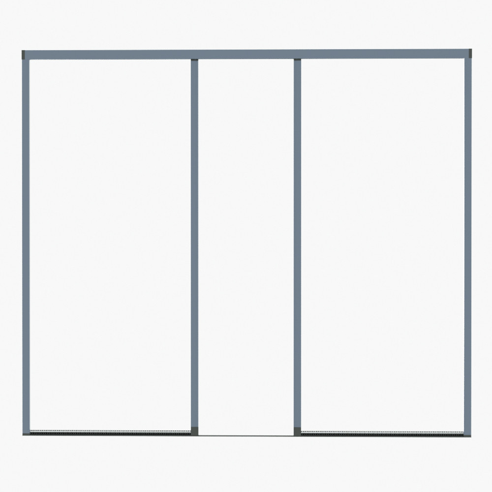 Retractable Barrier Free Screen Door Systems 180*300cm Single
