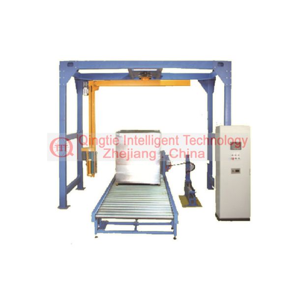 Cantilever Online Pallet Wrapping Machine High Sensitivity Emergency Braking