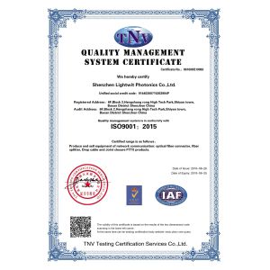 J&K Optotec Co.,Ltd. Certifications