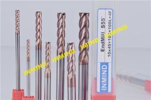 China TiAlN Coated CNC End Mill For Milling Machine End Mills , 75 mm - 150 mm Length on sale