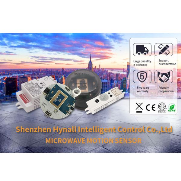 Tri Level Dimming Motion Sensor Switch 5.8GHz With Detached Antenna Head