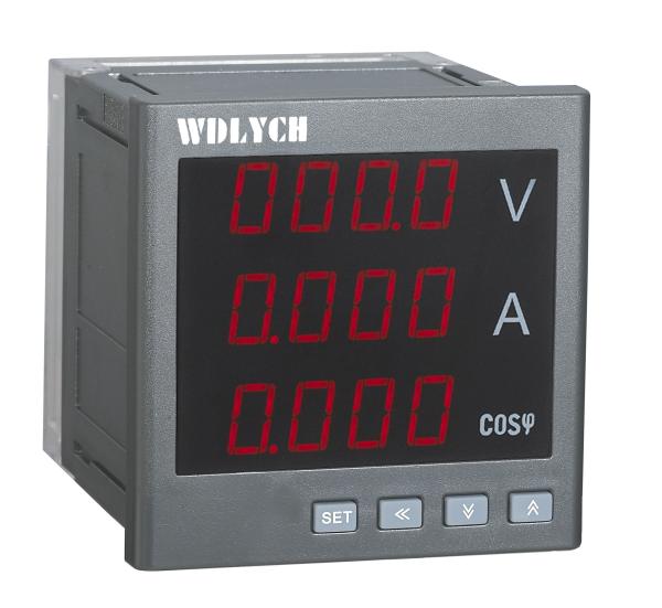 Cheap Wd-3iuh Panel Power Meter , Led Digital Power Meter For Power Monitoring for sale