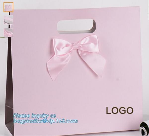Custom made carrier paper kraft bag black cardboard paper tote bags with handles,Printed Paper Carrier Bags Offset Print