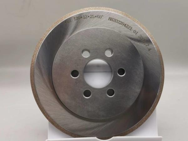 Cheap 120*12*25*6*1.6mm Sintered Diamond Dressing Wheel 14D1 D35/40 Grits for sale