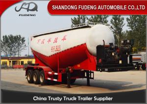 China 45 cbm Bulk Cement Tanker Trailer For Powder Transport Carbon Steel on sale