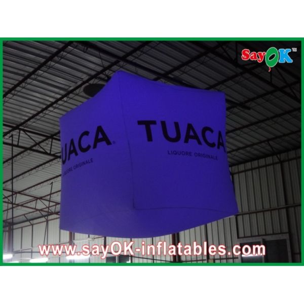 Custom PVC Inflatable Lighting Decoration Led Light Cube For Advertising