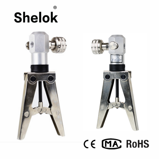 Portable hand held pressure test pump calibrator