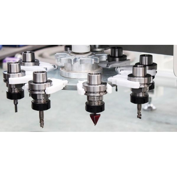 CNC Nesting 3D CNC Router Machine Beam Table With Loading And Unloading 3 Axis CNC Router 1224