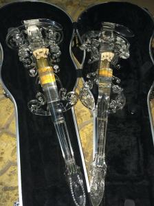 Excellent Full Transparent Acrylic Electric Violin European luxury design Crystal Electric Violin