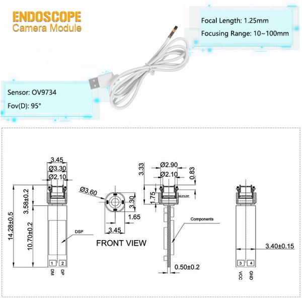 Auto Focus Endoscope Camera Module
