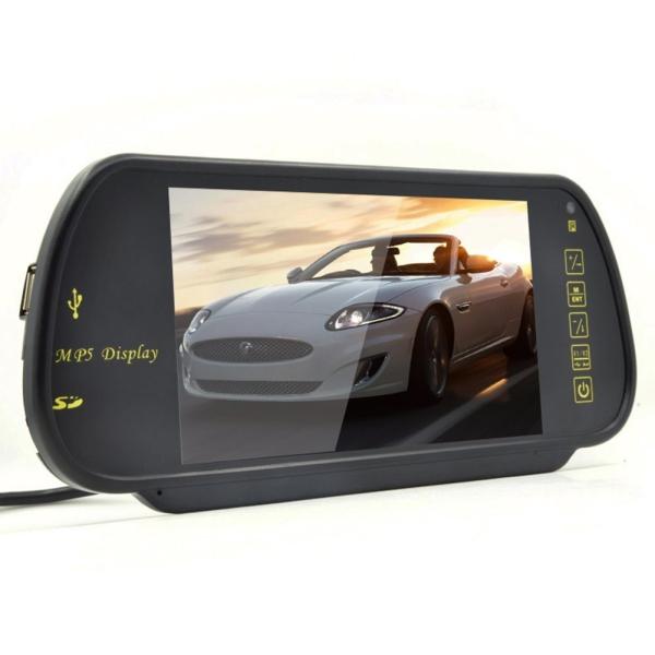 Cheap 7 Inch TFT Rear View Mirror Screen , Car Reverse Camera Contrast Ratio 350 / 1 for sale