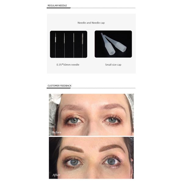 Rose Red Copper Permanent Makeup Machine Pen For Eyebrow Lips