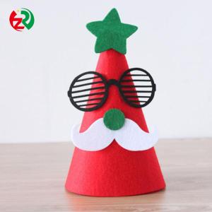 Best Felt Handmade Christmas Hat Mini Christmas Ornaments For Decoration wholesale