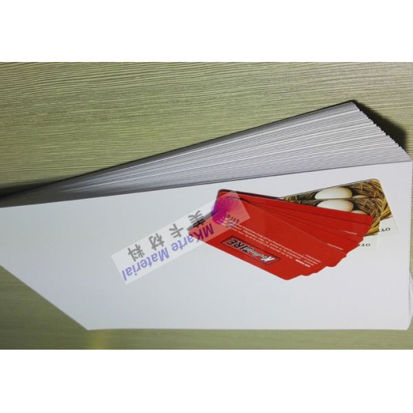 White Inkjet Printable Adhesive Pvc Sheet With Strong Peeing Strength