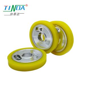 Profile Wrapping Machines Rubber Feed Roller Silicone Rubber Wheel Customised