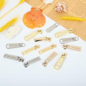 China Alalamu Swimwear Gold Metal Zipper Pulls Wearproof on sale