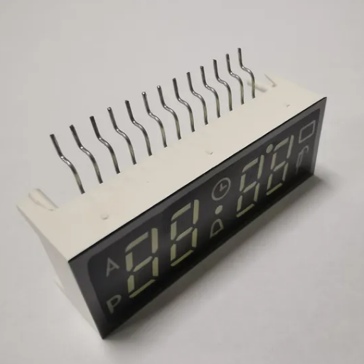 Customized Ultra White 7 Segment LED Display 4 Digit Common Anode For Digital Oven Timer Control