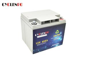 Custom Deep Cycle LiFePO4 Battery 40ah For Motorcycle / Emergency Lighting Extremely Safe