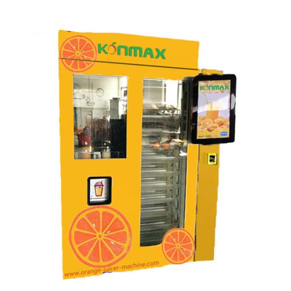 Cheap Intelligent Automated Fresh Orange Juice Vending Machine With 20 Inch Lcd Size for sale