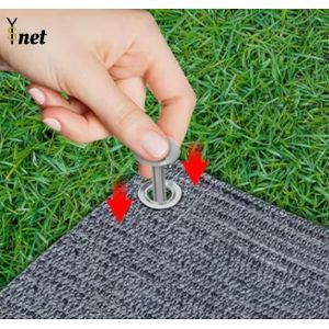 Grey Carpet Net 160GSM / 180GSM Waterproof Ground Sheet For Awning