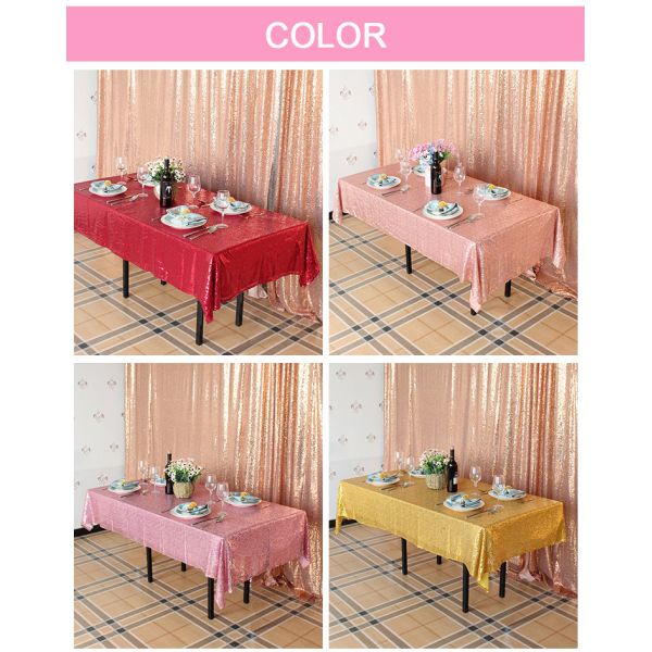 2021 Hotsale Factory Customized 3mm Lace Sequin Fabric for Table Cloth Stage Dress Backdrop