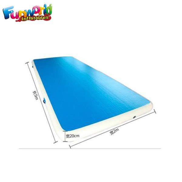 Cheap Drop-down fabric Air Track Gym Mat Inflatable Mattresses 10m x 2m for sale