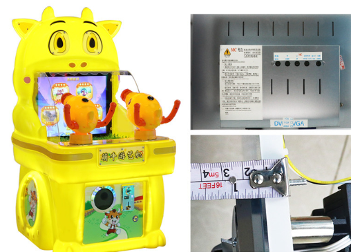 Cute Cow Flying Car Alliance LED Lamp Single-Player Fun Game Machine 220V