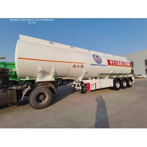 China 3 Axle Heavy Duty Fuel Tanker Semi Trailer 50000L Capacity on sale