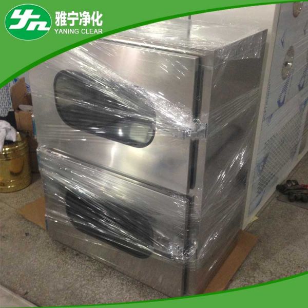 Mirror Surface Cleanroom Pass Box Static Transfer Window 600*600*600mm Internal Size