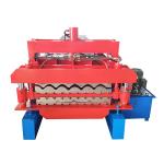 Customized blue Double Layer Forming Machine Roof Automatic Tile Roll Making