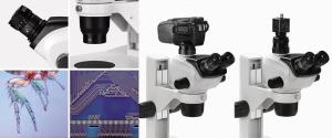 Binocular Trinocular Stereo Zoom Microscope Various Accessories Complete Function
