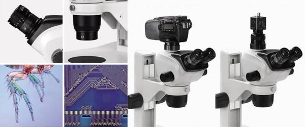 Cheap Binocular Trinocular Stereo Zoom Microscope Various Accessories Complete Function for sale