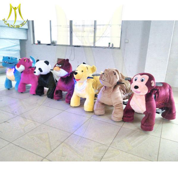 Cheap Hansel electric power wheels ride on kids car mechanical horse ride mechanical animals toys kiddie ride small train for sale