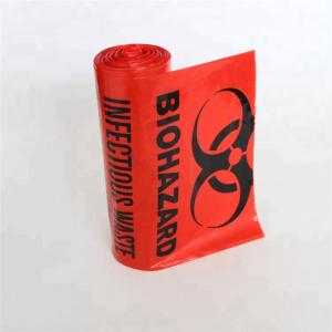 Best Infectious 10-200mic 33 Gallon Trash Bags , LDPE Biohazard Plastic Bag wholesale