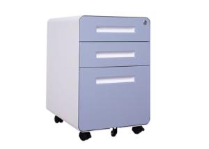 China Movable 3 Drawer Lockable Filing Cabinet on sale