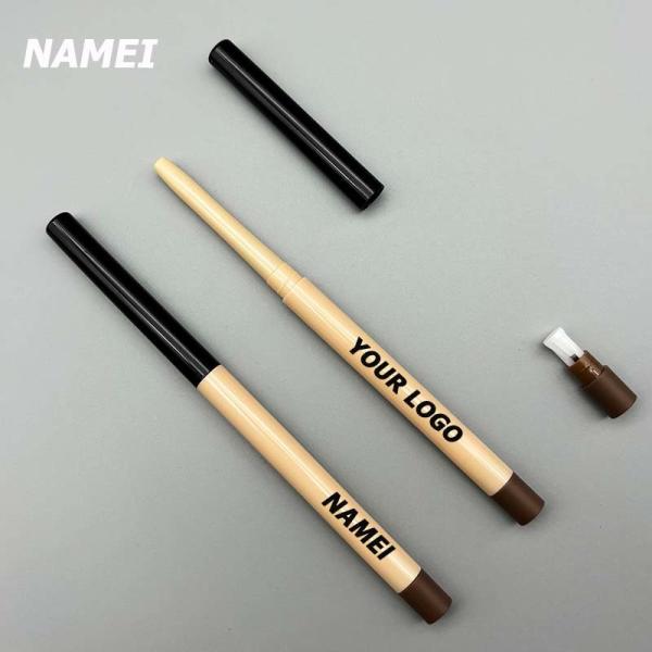 Cheap Customize Lip Liner Pencil eyebrow eyeliner tube with brush lip liner pencil container with chipper for sale