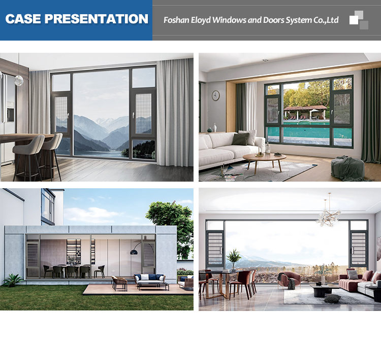 Replacement Heat Insulation Glass Roof Aluminium Frame Glass Casement Window
