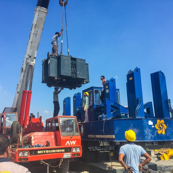 Cheap 320tf 60kw 6.8m/Min Hydraulic Static Pile Driver for sale