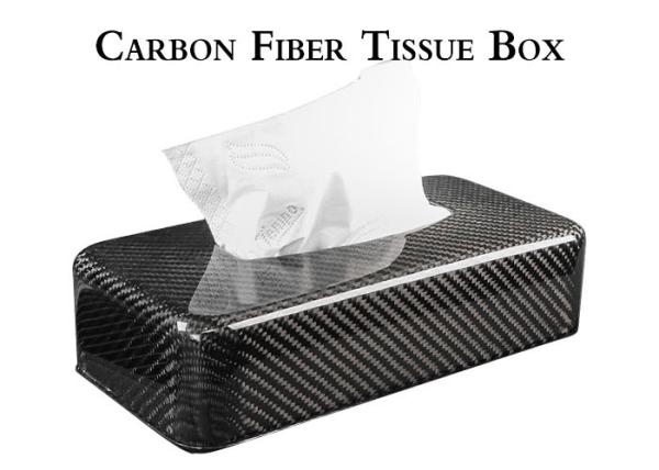 Cheap Shockproof 3K Glossy Carbon Fiber Tissue Box for sale
