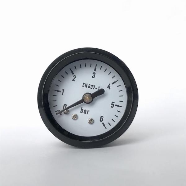 Cheap Brass Wetted Utility Pressure Gauge 40mm 6 Bar Pneumatic Manometer Plastic Case for sale